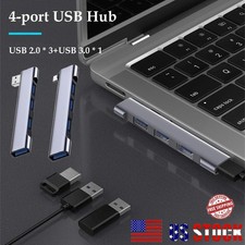 4-Port USB 3.0 Hub with Data Transfer,Ultra-Slim USB-C Connector Hub for MacBook picture