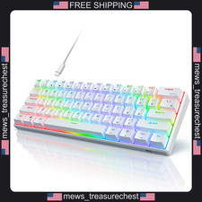 RK Royal Kludge RK61 Mechanical Gaming Keyboard, 60% RGB Backlit, Hot picture
