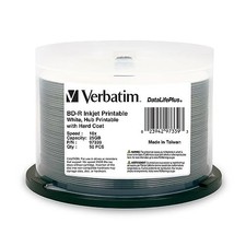 BD-R Blu-ray Disc 25GB White Inkjet Printable 50 Pack Media picture