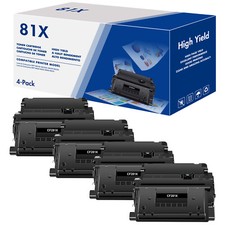 4 PK CF281X 81X High Yield Toner Compatible for HP LaserJet MFP M630dn M605x picture
