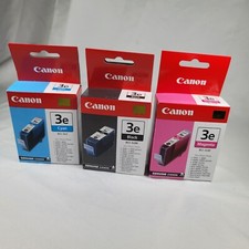 Canon OEM Genuine Ink 3e Magenta, Black, Cyan. BCI-3eM, BCI-3eBK, BCI-3eC picture
