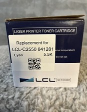LCL Laser Printer Toner Cartridge Replacement for LCL-C2550 841281 Cyan picture