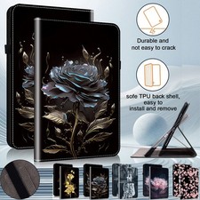 For iPad 5 6 7 8 9 10 11th Gen Pro Air Case Pattern Leather Flip Folio Cover picture