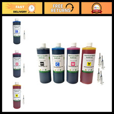 Universal 4x500ml Bulk Ink Refill Kit - Premium Dye Ink for Inkjet Printers - Bl picture