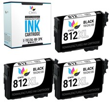 3-Pack CMYi Replacement 812 XL Ink Cartridge for Epson WorkForce WF-7310 WF-7820 picture