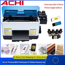 A5 UV Printer Epson L800 Printhead UV Flatbed Printer For Wood glass stone metal picture