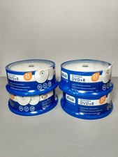100 Ativa Office Depot White Inkjet Printable DVD+R Discs 16X 4.7GB 120mins NEW picture