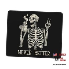 Skull Mouse Pad for Desk, Cute Skeleton Mouse Pads for Wireless Mouse, Funny picture