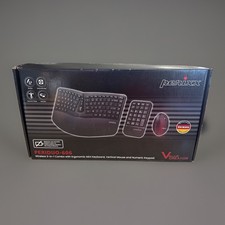 Perixx PERIDUO-606, 3-In-1 Wireless Compact Ergonomic Keyboard Vertical Mouse picture