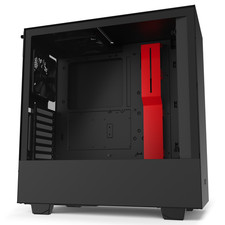 NZXT H510i Matte Black-Red Computer Case Mid Tower ATX PWM Fans CA-H510I-BR picture