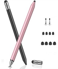MEKO 3 in 1 Stylus Pens for Touch Screens, High Sensitivity & Black/Rose Gold picture