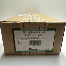 Panduit TLBP2S-V10 2RU Tool-Less Blanking Panel White - Box of 5 - Brand New picture
