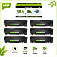 6x Black Toner Cartridge CB435A 35A For HP Laserjet P1005 P1006 P1003 Printer picture