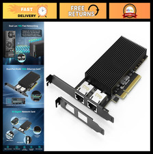 10G Dual RJ45 PCI-E Network Card, 10Gb Ethernet Adapter, X540 Controller, Window picture