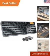 KM100-A Space Gray Backlit Keyboard & Mouse for Mac - Enhanced Typing Experience picture