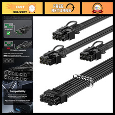 600W PCIe 5.1 GPU Power Cable 16pin (12+4) 12VHPWR - High-Performance Black picture