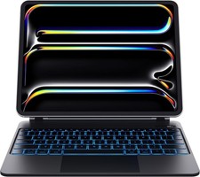 CHESONA iPad Pro 13 M4 M5 2024 2025 Magic Keyboard Case 7-Color Backlit Trackpad picture