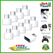 Multi-Device USB-C to A Adapter: 10-Pack for Flash Drive & Keyboard Connectivity picture