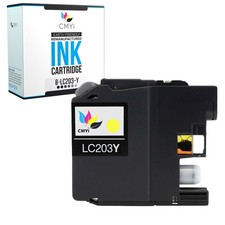 1-Pack Compatible LC203 Yellow Ink Cartridge fits Brother MFC J4320DW J5520DW picture