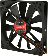 Evercool 140mm x 25mm 12V EC1425L12EA Computer Case 3-Pin / 4-Pin Molex Fan picture