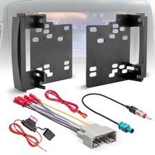 Double DIN Radio Installation Dash Kit W/Radio Wire Harness for 20072016 Dodg... picture