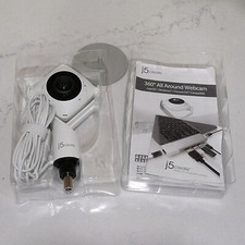 J5Create 360 Degree Conference Webcam JVCU360S Plug 'N Play Laptop Camera White picture