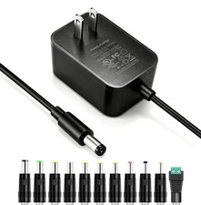 Lantisri 9V 2A DC Power Supply Adapter with 11 Tips picture