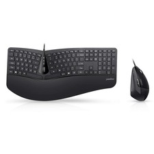 Periduo-505, Wired USB Ergonomic Split Keyboard and Vertical Combo with Adjus... picture