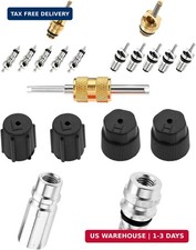 R12 to R134 AC Port Retrofit Conversion Adapter Kit with Valve Core picture