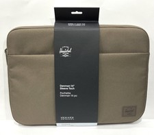 Herschel Denman 14 Inch Laptop Sleeve Tech Case Light Brown NWT picture