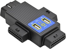 OBD2 16 Pin 1 Male To 3 Female Splitter Extension Cable With 2 USB Charging P... picture