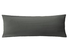  Soft Brushed Microfiber Fabric Zipper Pillow Body (20'' x 48'') Dark Grey picture