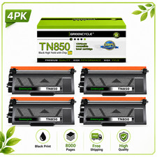 4* Replace For Brother TN850 High Yield Black Toner Cartridge New  picture