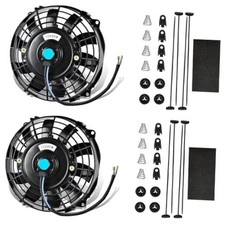7 Inch Slim Radiator Fan - 12V 80W 800 CFM High Performance Cooling Fan 7 inch picture