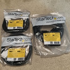 New StarTech DVIDDMM6 DVI-D Dual Link Cable- M/M 6FT LOT OF 2 + VGA CABLES picture