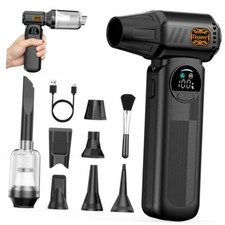 B50 Compressed Air Duster & Vacuum Cleaner, 150,000RPM Turbo Fan with Black picture