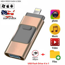 USB 3.0 Flash Drive Memory Photo Stick for iPhone Android iPad Type C 4 IN1 2TB picture