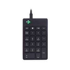 R-Go Ergononic Numpad With Break Indicator - Wired USB-A/USB-C, Black picture