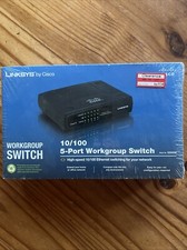 NEW Linksys 10/100 5 Port Workgroup Switch Model EZXS55W High-speed Ethernet picture