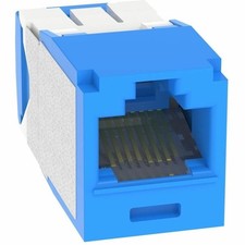 Panduit Mini-Com UTP RJ45 Cat 6A TG Jack Module Corrosion Resistant, Blue picture