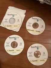 New Rosetta Stone Spanish Level 1 &2 & 3B Version V2.0.8.1A  4 Piece Set Partial picture