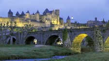 Landscape architecture castle carcassone france Custom Gaming Mat Desk picture