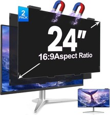 2Pack Magnetic 24 Inch Privacy Screen for Computer Monitor 16:9 Aspect Ratio, picture