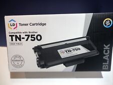 LD TN-750 High Yield Toner Cartridge New Sealed Compatible with Brother TN-750 picture