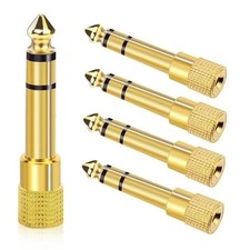Aqdocvf 5-Pack 3.5mm to 1/4