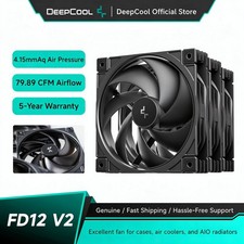 DeepCool FD12 V2 120mm PWM Case Fan 4-Pin High Airflow Quiet PC Cooling Fan picture