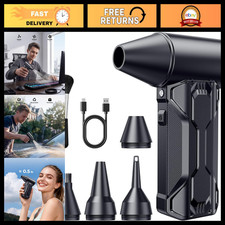 High-Speed Cordless Compressed Air Duster, 110000 RPM, 3-Speed, Rechargeable Blo picture