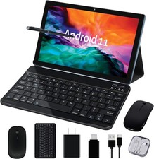 Tablet 10 in Android 11 Deca core 4G Computer PC Wifi Bundle Keyboard Case 256GB picture