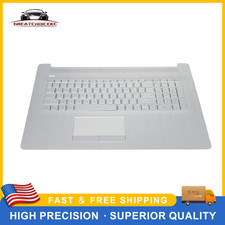 L92783-001 NEW Silver Palmrest Backlit Keyboard Touchpad for HP 17-BY 17-CA picture