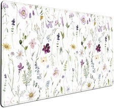Cute Flower Mouse Pad Aesthetic Desk Mat Plants Large Extended Gaming Mousepa... picture
